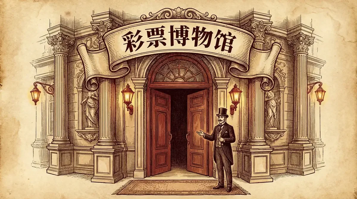 彩票博物馆宏伟的巴洛克风格入口大门